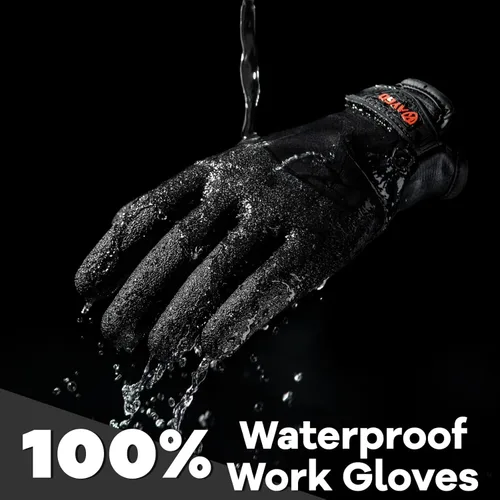 Miniatura 4 de KAYGO Guantes de trabajo térmicos impermeables con aislamiento – KG140W, guantes de invierno para condiciones frías para hombres y mujeres, mano