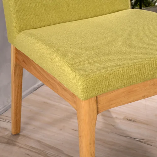 Miniatura 3 de Silla de comedor moderna, Katherine Mid Century (juego de 2), Tela
