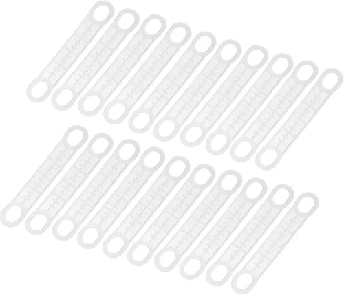 Miniatura 7 de uxcell 24 tiras adhesivas de silicona antideslizantes para colgar ropa para perchas de madera y plástico, lechoso (4.65 x 0.79 pulgadas)