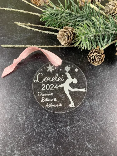 Miniatura 4 de Figure Skating Ornament, Ice Skating Ornament, Ice Skater Ornament, Figure Skater Gifts, Figure Skater Ornament, Figure Skating Gifts