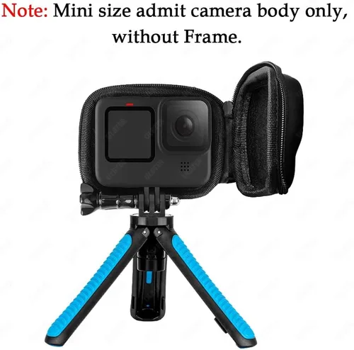 Miniatura 3 de ULBTER Mini bolsa de almacenamiento para GoPro Hero 12 11 10 9 8 negro + Hero12 Hero11 Hero10 Hero9 Hero8 cubierta de goma para lente, cajas