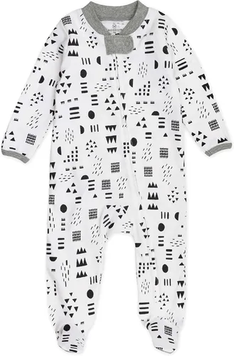 Miniatura 2 de HonestBaby Baby Sleep N' Play - Pijama de algodón orgánico con cremallera frontal y pies