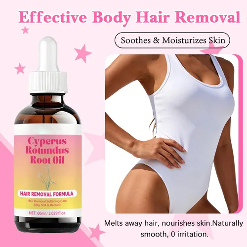 Miniatura 4 de Aceite Cyperus Rotundus, fórmula de depilación, cuidado de la inhibición del cabello, sedoso y suave, fórmula natural ideal para hombres y mujeres