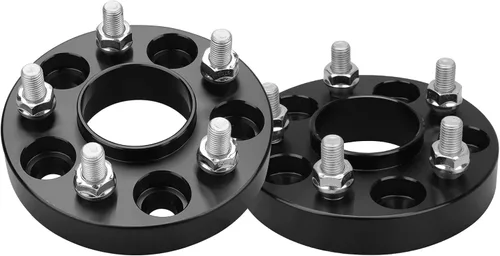 Miniatura 27 de IRONTEK Espaciadores de rueda de 0.157 x 4.000 in, espaciadores forjados reales de 2 pulgadas con orificio de cubo de 2.697 in M12x1.25 pernos aptos