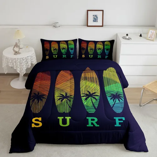 Miniatura 46 de Castle Fairy - Juego de funda de edredón con bandera estadounidense tamaño King, ropa de cama para niñas y adolescentes, funda de edredón con Multi