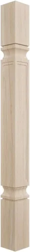 Miniatura 22 de Ekena Millwork COL03X03X35KEAL 3 ménsula de acanto pequeña, 3/4 de pulgada de ancho x 3 3/4 pulgadas de profundidad x 35 1/2 pulgadas de alto