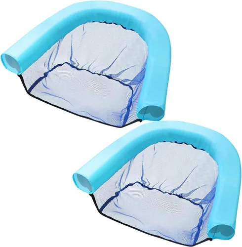 Silla flotante de malla para adultos, silla flotante de piscina, flotador, silla de fideos, flotadores para accesorios de piscina y juguetes