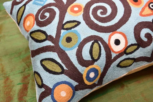 Miniatura 4 de Funda de almohada lumbar Klimt Pájaros verdes Árbol de la vida Floral moderno Almohadas para exteriores Cojín de silla de mediados