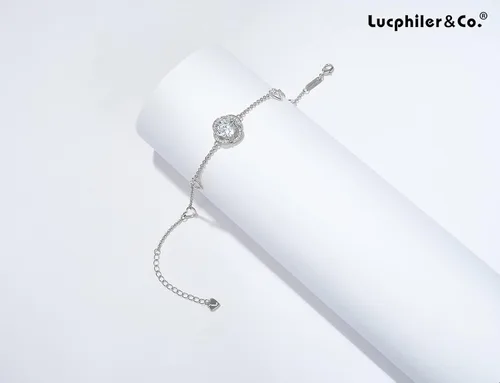 Miniatura 3 de Lucphiler & Co. Christmas Day Infinity, Interlocking Circle, Heart, Flower, 4 Leaf Clover Charm Anklet Gift, Adjustable Large Bracelet for Women