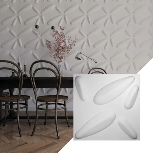 Miniatura 23 de Ekena Millwork 19 5/8 pulgadas de ancho x 19 5/8 pulgadas de alto, pétalo EnduraWall decorativo 3D, cobre envejecido (cubre 2.67 pies cuadrados).