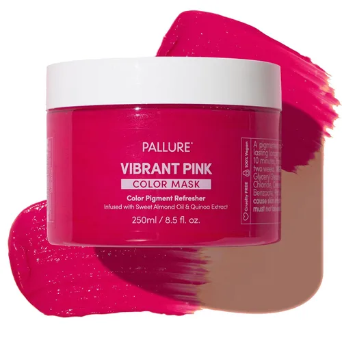 Miniatura 7 de Pallure Máscara refrescante de pigmento de color, acondicionador semipermanente para depósitos de color de cabello, 8.5 onzas, amarillo brillante