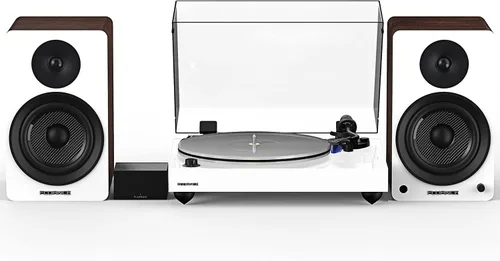 Miniatura 11 de Fluance Reference RT85 Tocadiscos de vinilo de alta fidelidad con preamplificador de fono PA10 y altavoces Ai61 de 6,5 pulgadas, cartucho azul