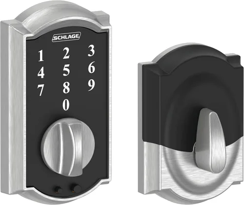 Miniatura 10 de Cerradura de seguridad táctil Schlage Camelot, BE375 CAM 605 Bright Brass