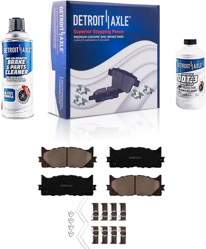 Miniatura 41 de Detroit Axle - Kit de freno delantero para Dodge Ram 1500 Durango Dakota Chrysler Aspen Dakota Driver Side Disco Freno Pinza de freno de cerámica