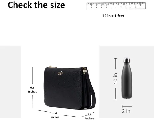Miniatura 6 de Kate Spade - Bolso cruzado para mujer Leila con triple refuerzo para mujer, girasol (Sunflower Field)
