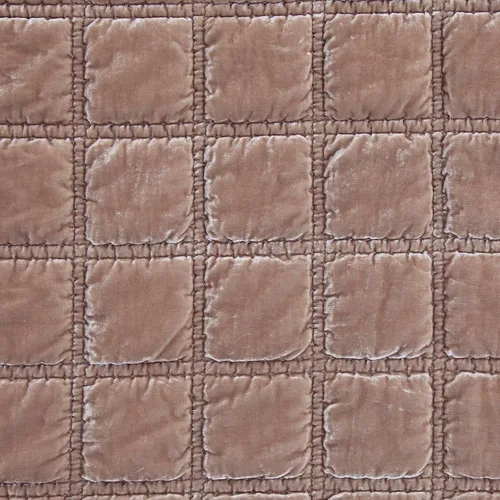 Miniatura 3 de HiEnd Accents - Manta Stella de seda falsa y terciopelo color rosa polvoriento, 50x60 pulgadas, cobijas suaves y acogedoras de doble costura, Rosa