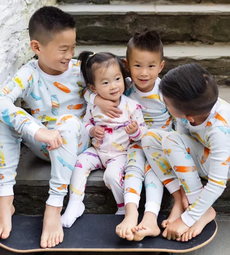 Miniatura 3 de Burt's Bees Baby - Pijama para niña, con cremallera delantera y pies cerrados antideslizantes, de algodón orgánico 100%, para niñas pequeñas