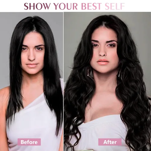 Miniatura 5 de Extensiones de cabello humano real con clip, extensiones de cabello humano real sin costuras, extensiones de cabello humano real de 16 pulgadas