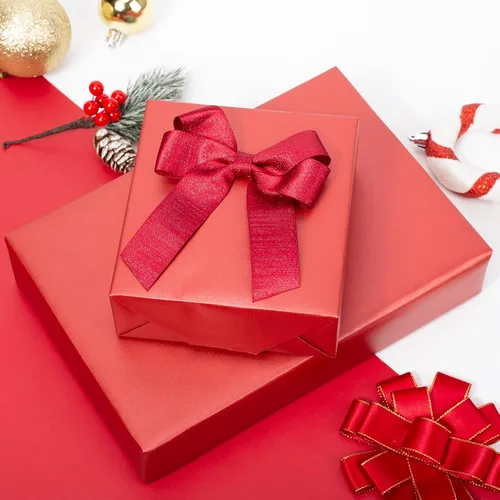 Miniatura 8 de Garbendy - Papel de envoltura perlado color rojo castaño, 17 pulgadas x 33 pies, color sólido, perfecto para bodas, cumpleaños, Navidad, baby