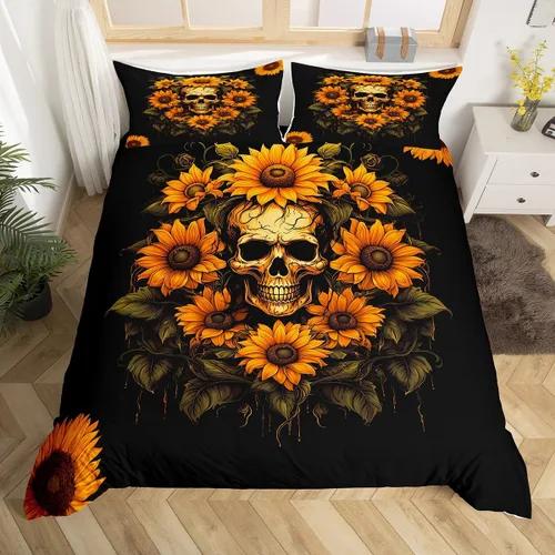 Miniatura 9 de Homewish Juego de ropa de cama de zorro 3D, tamaño individual, juego de funda de edredón con temática de animales salvajes de la naturaleza, 2