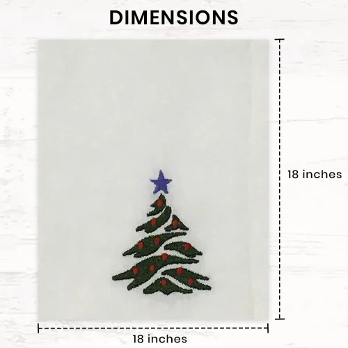 Miniatura 5 de Servilletas de Navidad, servilletas de tela, servilletas blancas 100% algodón, suaves y cómodas, servilletas reutilizables, servilletas de mesa