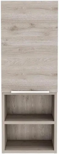 Tuhome Mueble de baño Mila - Gris claro - Material de madera de ingeniería
