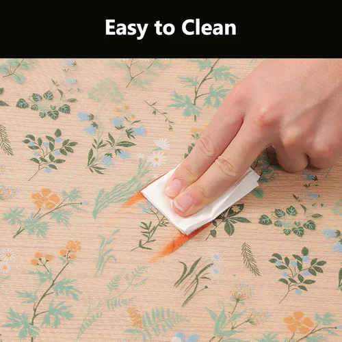 Miniatura 6 de INNOLITES Revestimientos de estantes para armarios de cocina, revestimiento de cajones impermeable y a prueba de aceite, EVA no adhesivo