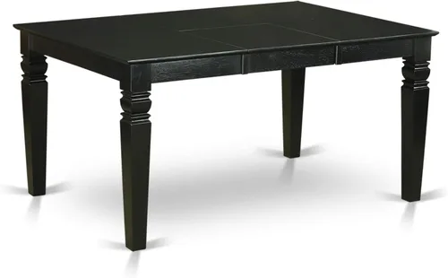 Miniatura 5 de East West Furniture WEGR6D-BLK-W - Juego de mesa de cocina de 6 piezas contiene una mesa de comedor rectangular con hojas de mariposa y 4 sillas