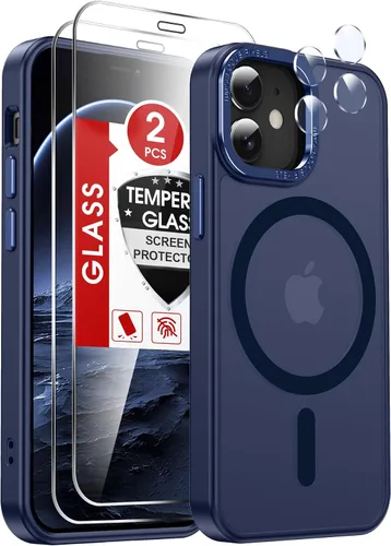 Miniatura 42 de LeYi Funda para iPhone XR: con protector de pantalla X2 + 2 funda para cámara [compatible con MagSafe] Funda protectora magnética i iphoneXR