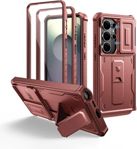 Miniatura 8 de Dexnor Funda para Samsung Galaxy S24 con Cubierta Deslizante Integrada para Cámara y Protector de Pantalla y Soporte, Funda Resistente a los Golpes