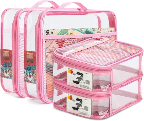 Miniatura 9 de Paquete de 4 bolsas organizadoras de almacenamiento de juguetes de 13.7 pulgadas de largo x 2.7 pulgadas de ancho x 9.7 pulgadas de alto. Negro