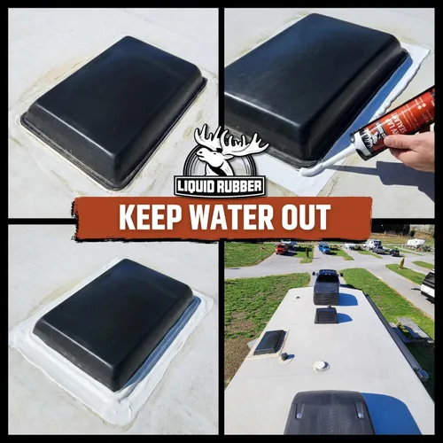 Miniatura 4 de Liquid Rubber - Sellador de solapa para RV, color blanco, 1 paquete