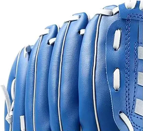 Miniatura 2 de WEILFYONK Guantes de béisbol de 9.5-12.5 pulgadas, guantes de sóftbol para entrenamiento y principiantes, sóftbol para jóvenes y principiantes, Azul