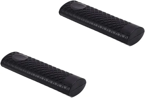 Bettomshin 3 soportes de silicona para mango caliente, 6.102 in/6.1 pulgadas, funda antideslizante de silicona para ollas, resistente al calor, Negro