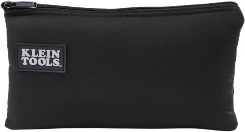 Miniatura 14 de Klein Tools Bolsa de herramientas, compartimentos dobles, organizador de bolsas de herramientas de alta resistencia, bolsa multiusos Gris