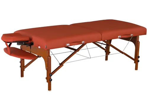 Master Massage Santana Pro - Mesa de masaje portátil de 31 pulgadas, amortiguación de espuma viscoelástica, paneles de piernas Reiki, mesa de