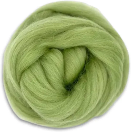 Miniatura 23 de Revolution Fibers Lana Corriedale teñida 8.2 onzas de parte superior de lana peinada de primera calidad 26 micras, 100% lana Corriedale pura