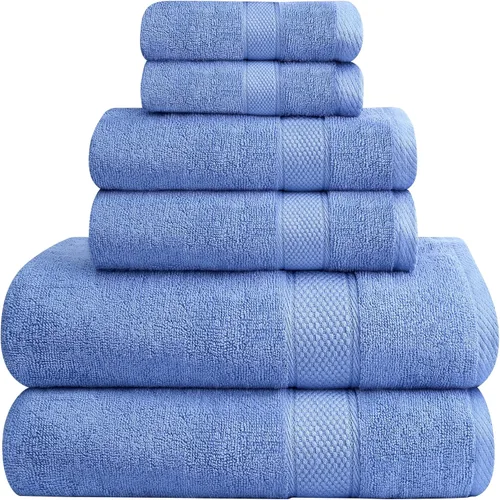 Miniatura 15 de Oakias Toallas de baño beige de alta calidad, paquete de 2, 27 x 54 pulgadas, altamente absorbentes, toallas de baño de lujo de 21.16 oz/m²