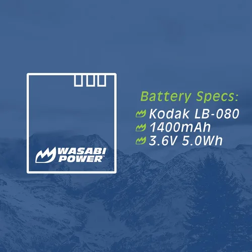 Miniatura 2 de Wasabi Power Batería de repuesto compatible con Kodak LB-080