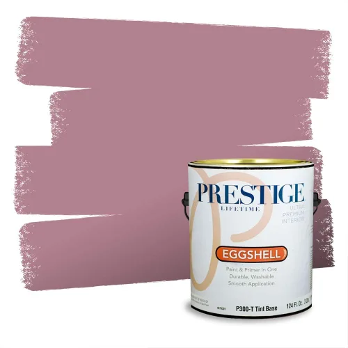 Miniatura 446 de Prestige Paints Pintura exterior e imprimación en uno, 1 galón, plano, coincidencia comparable de Valspar* Amber Rose*
