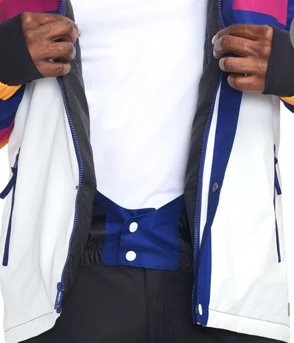 Miniatura 6 de Tipsy Elves Chaquetas de esquí para hombre - Divertidas y coloridas prendas de esquí con capucha impermeables para adultos
