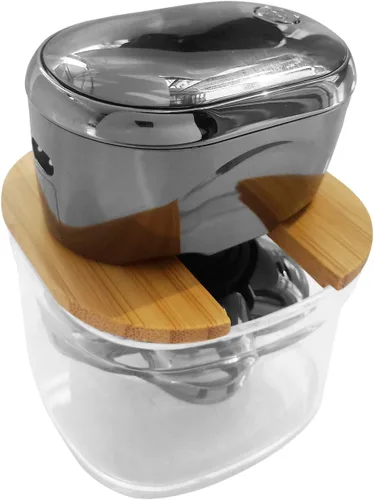 Miniatura 5 de Soporte de enjuague de bambú compatible con AidallsWellup para hombre 5 en 1 con cabezal eléctrico