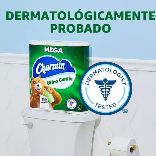 Miniatura 2 de Charmin Papel higiénico ultra suave, 9 megarrollos, 231 hojas por rollo