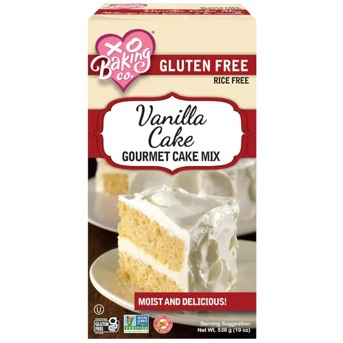 Miniatura 19 de XO Baking Co. Mezcla gourmet para pastel de chocolate sin gluten; sin OMG, Kosher; sin arroz, sin soya; sin lácteos; sin maní; sin conservantes; sin