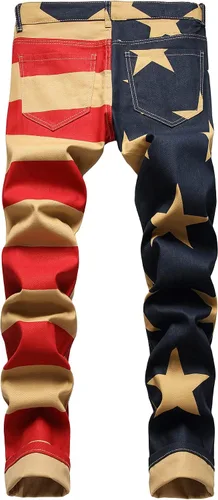 Miniatura 59 de Enrica Pantalones vaqueros estampados casuales para hombre