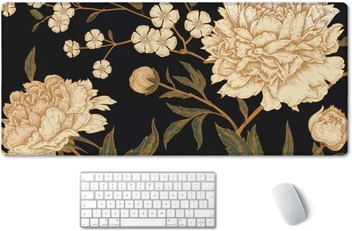 Miniatura 22 de SSOIU Alfombrilla de Ratón para Juegos Extendida XXL ArtSo Alfombrilla Grande para Teclado Mousepad Largo Decoración de Escritorio Almohadilla