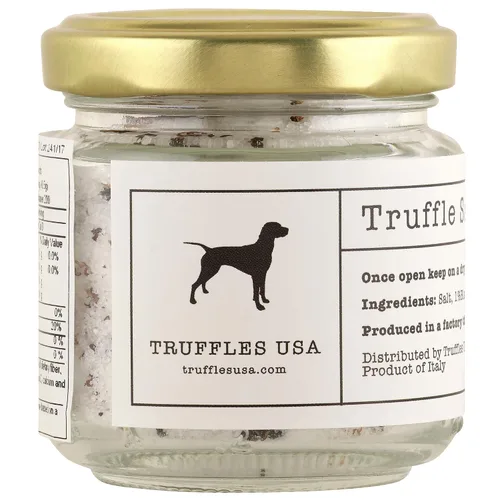 TRUFFLES USA Sal de trufa 3.5 oz (100g) - Importado de Italia - Alimento especial Sal de trufa - Vegetariano - Sin gluten