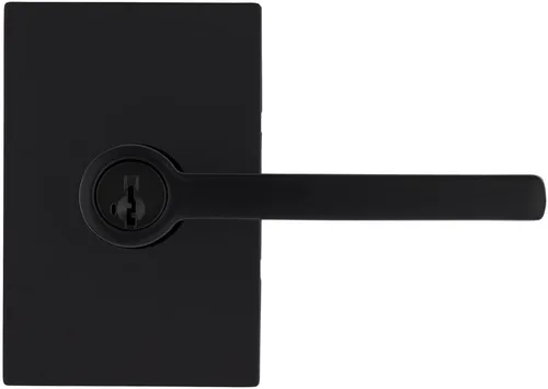 Miniatura 4 de Kwikset Halifax Entry Door Handle with Lock and Key, Secure Keyed Reversible Lever Exterior, Matte Black, Pick Resistant Smartkey Rekey Security and