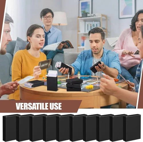 Miniatura 5 de Jexine Caja de cartas de 50 piezas, cajas de baraja vacías para jugar, tarjetero para organizar a granel, caja de juego de mesa de almacenamiento