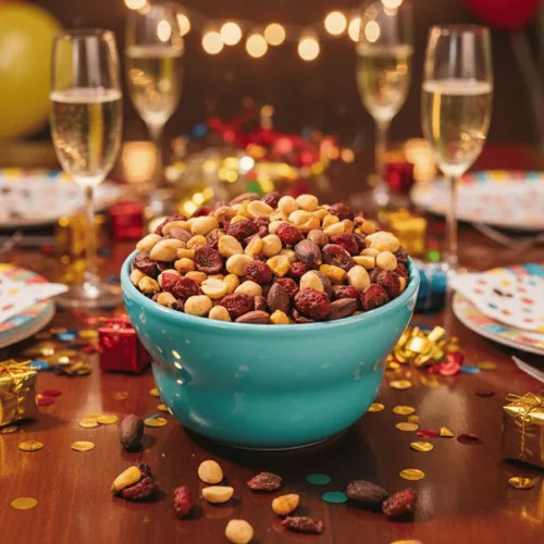 Miniatura 8 de Granuts Cranberry Trail Mix Cacahuetes caramelizados Nueces de maíz crujientes + almendras Arándanos suaves Sabores salados + dulces Snack